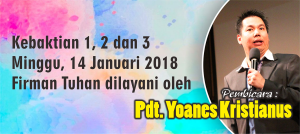Kebaktian Minggu 14 Jan 2018